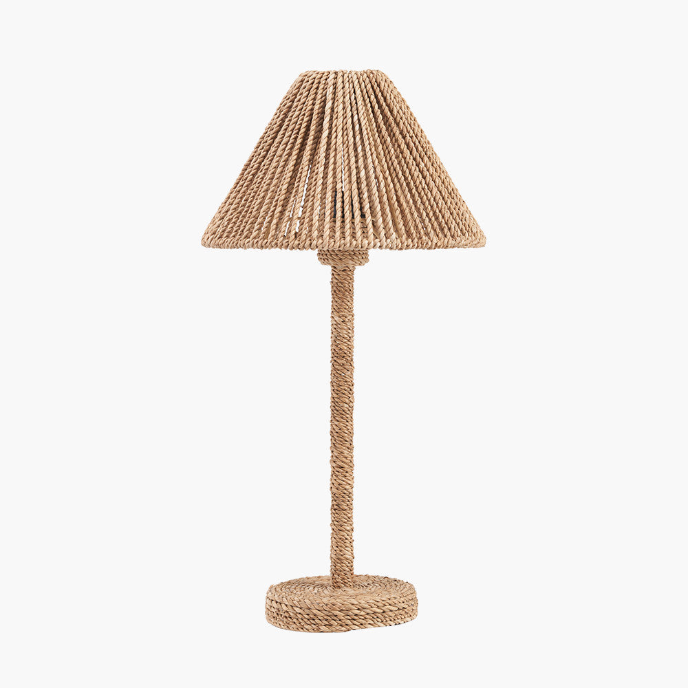Rune Jute Rope Table Lamp
