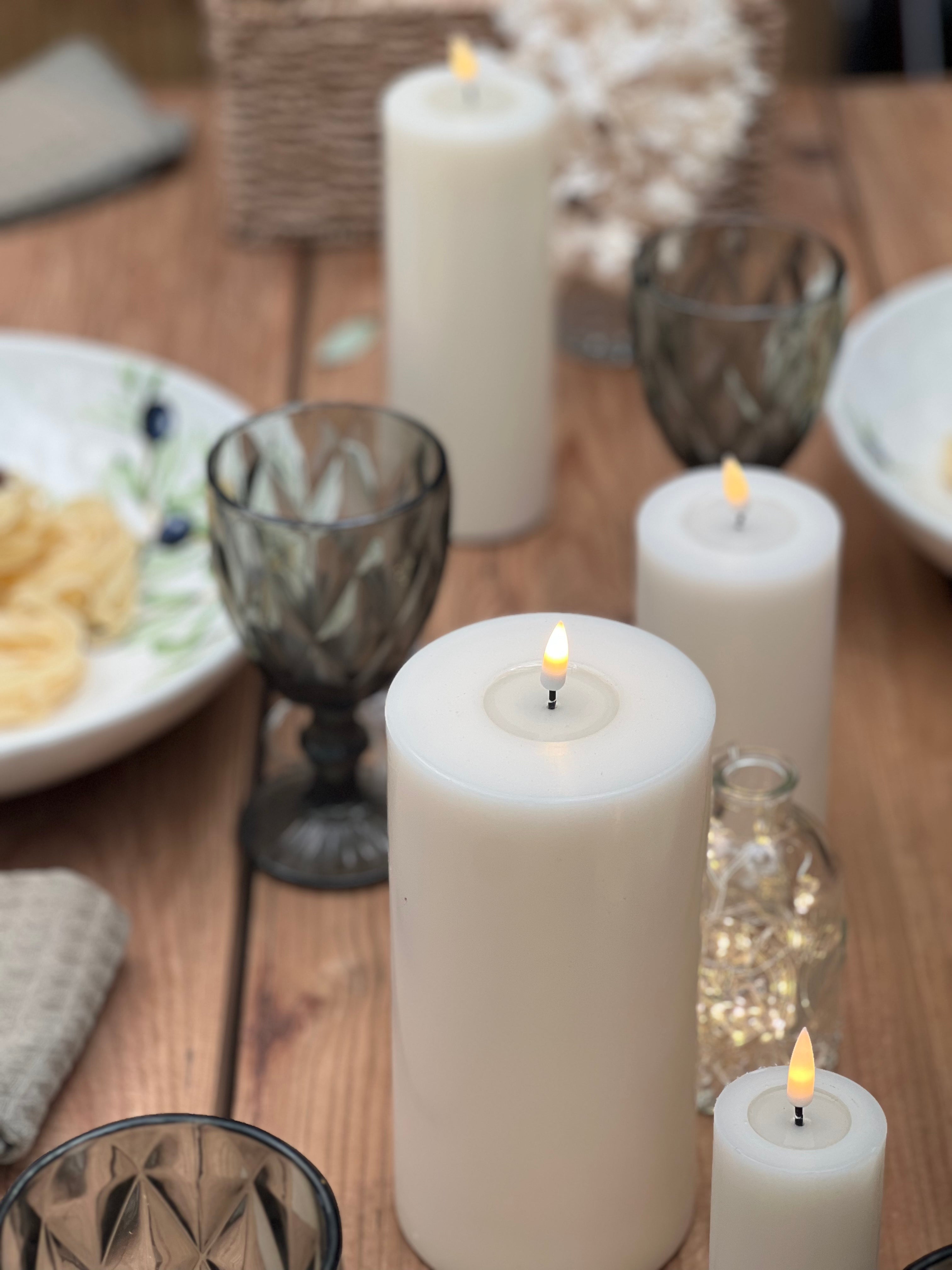 LED Candle Sand 20cm