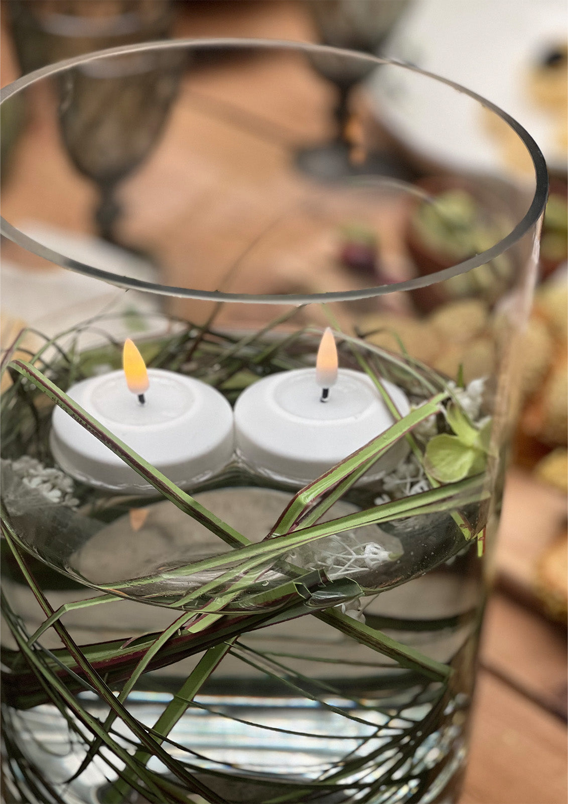 LED Tealight Candles Set of 2 Cream