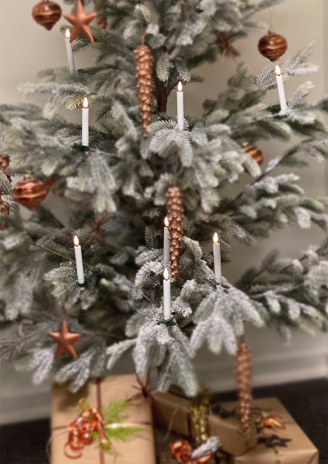 LED Dinner Candles Set of 2 Cream