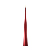 LED Cone Candle Bordeaux 38cm