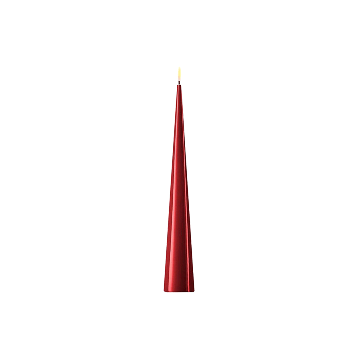 LED Cone Candle Bordeaux 28cm