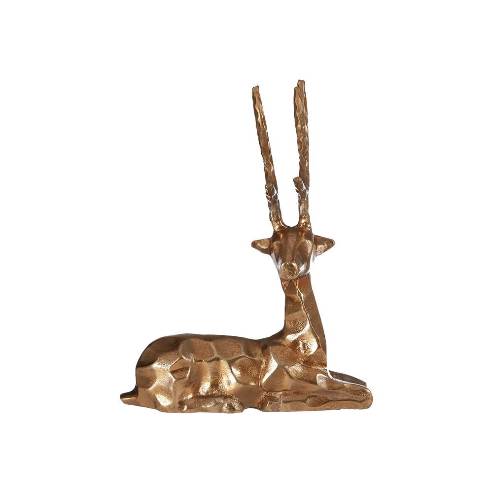 Gold Sitting Stag