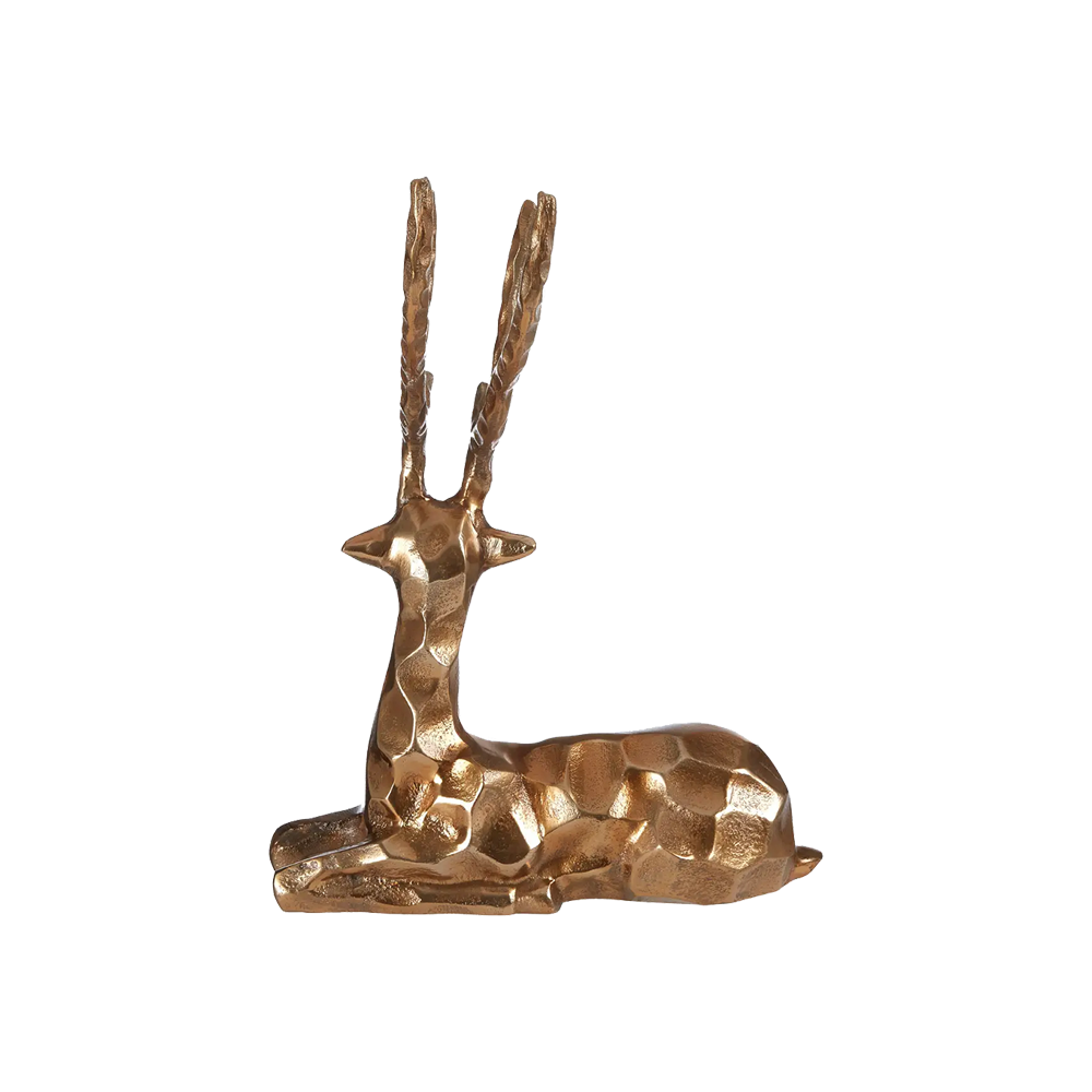 Gold Sitting Stag