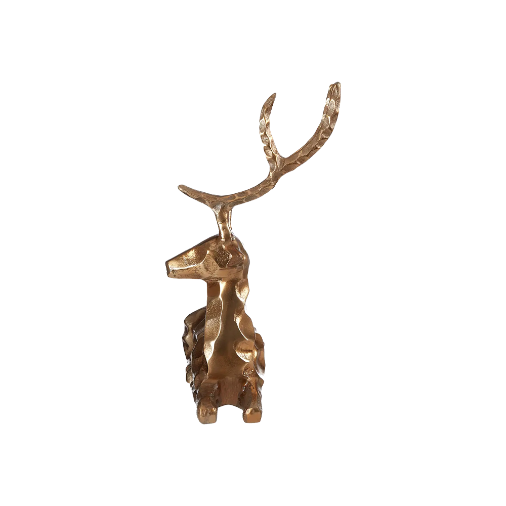 Gold Sitting Stag