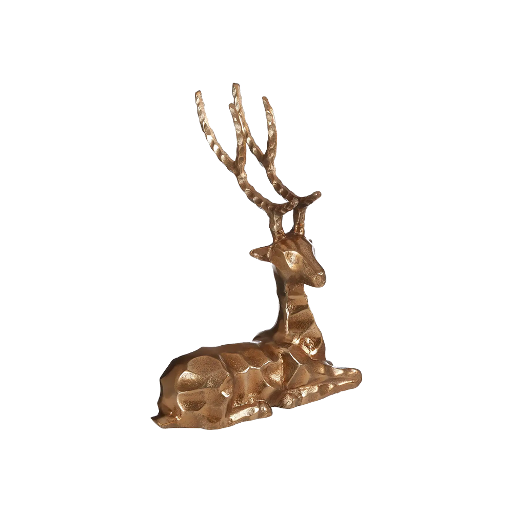 Gold Sitting Stag