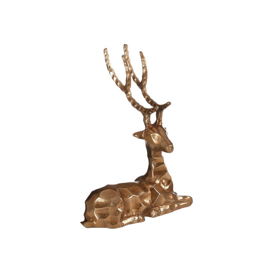 Gold Sitting Stag
