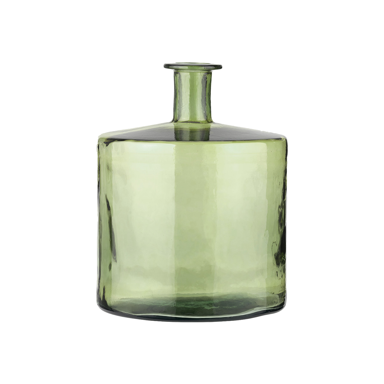 Evergreen Glass Short Vase