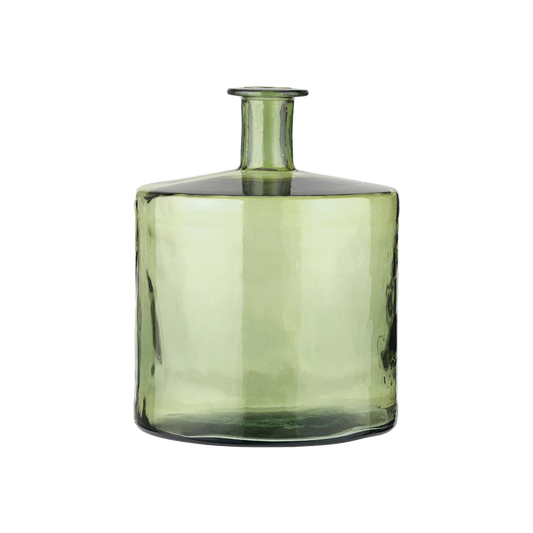 Evergreen Glass Short Vase