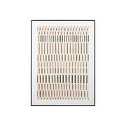 Natural Canvas with Black Stripe Pattern