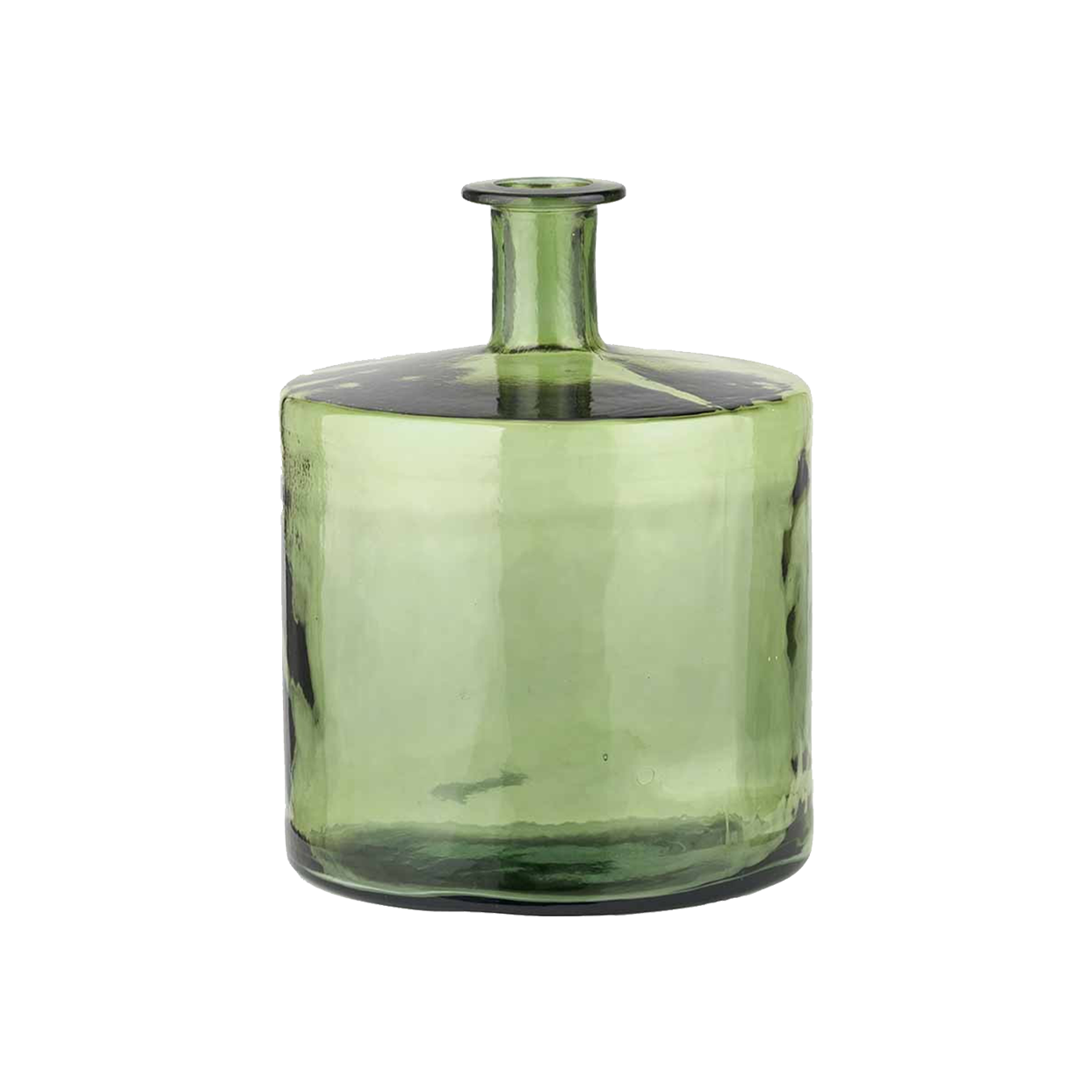 Evergreen Glass Short Vase