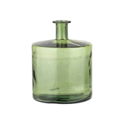 Evergreen Glass Short Vase