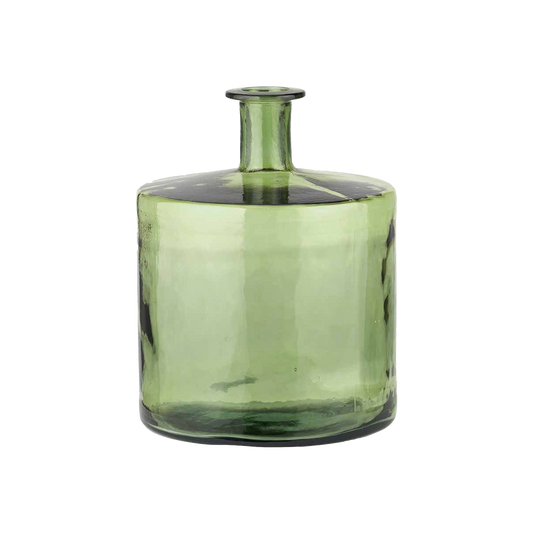 Evergreen Glass Short Vase