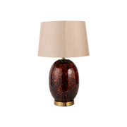 Lucien Tortoiseshell Glass Tall Table Lamp