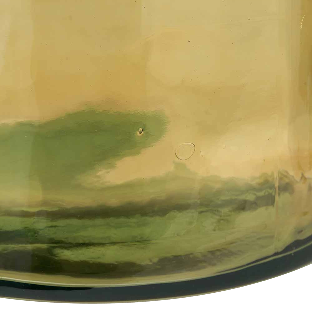 Recycled Glass Bottle Vase Amber