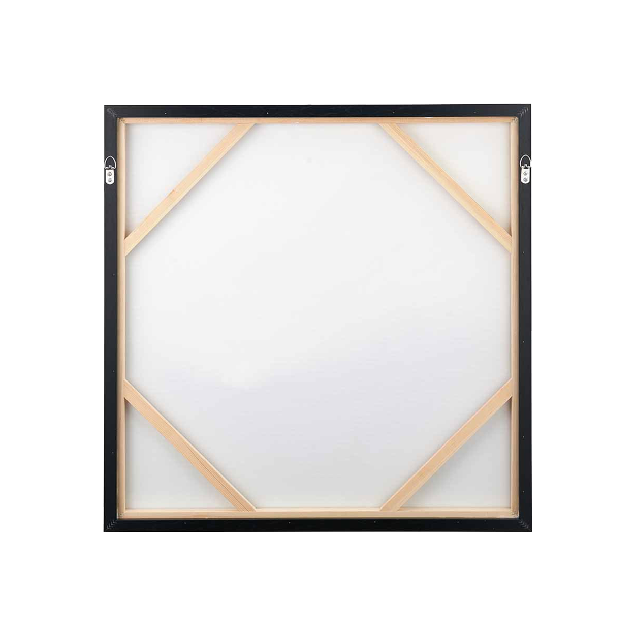 Monochrome Abstract Square Canvas