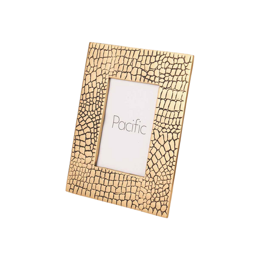 Antique Brass Croc 5x7" Photo Frame
