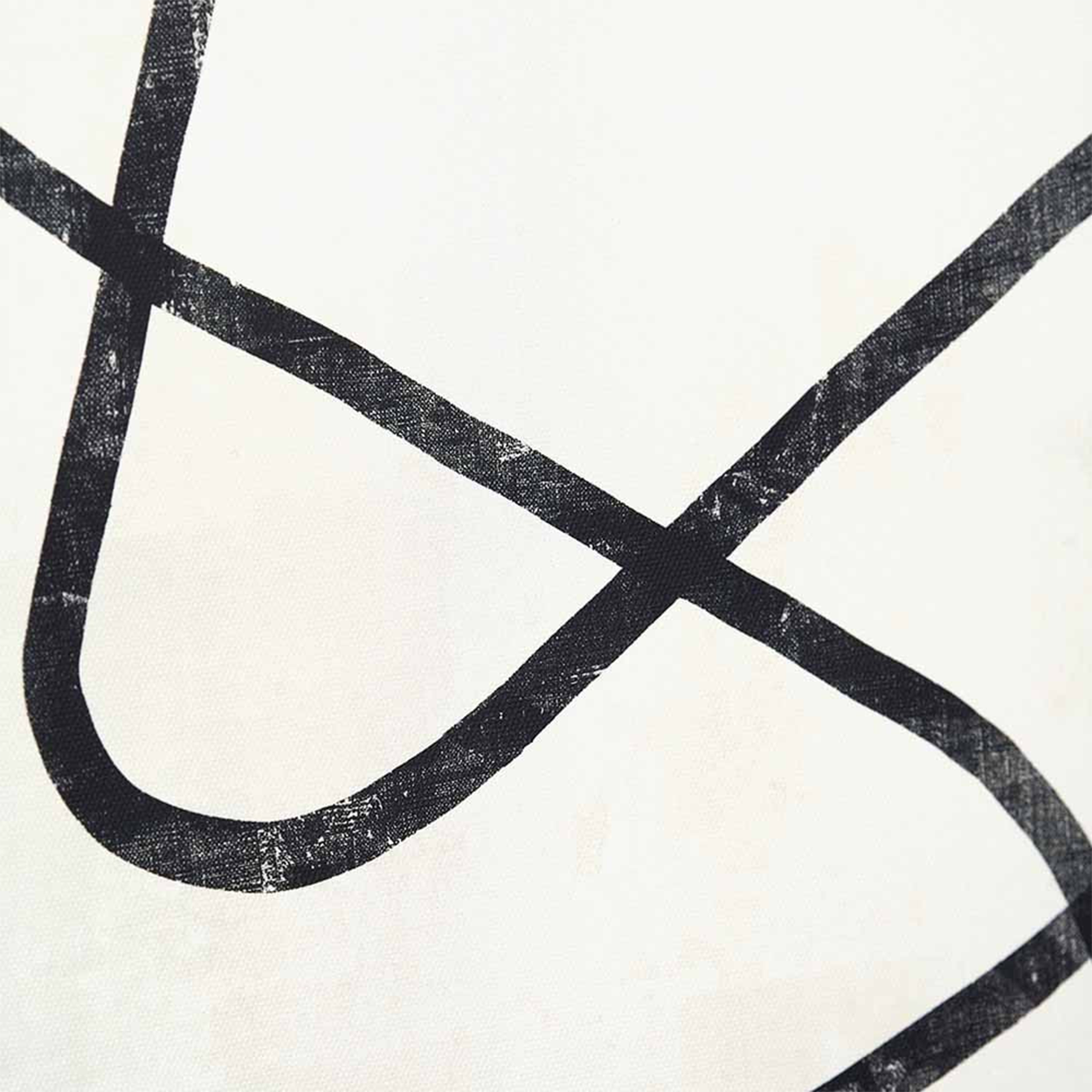 Set of 2 Black Squiggle Print Wall Art