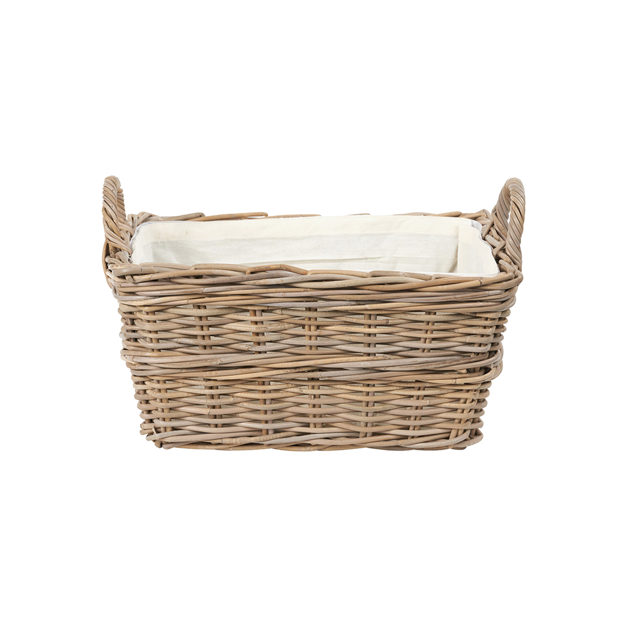 Grey Kubu Rectangular Basket