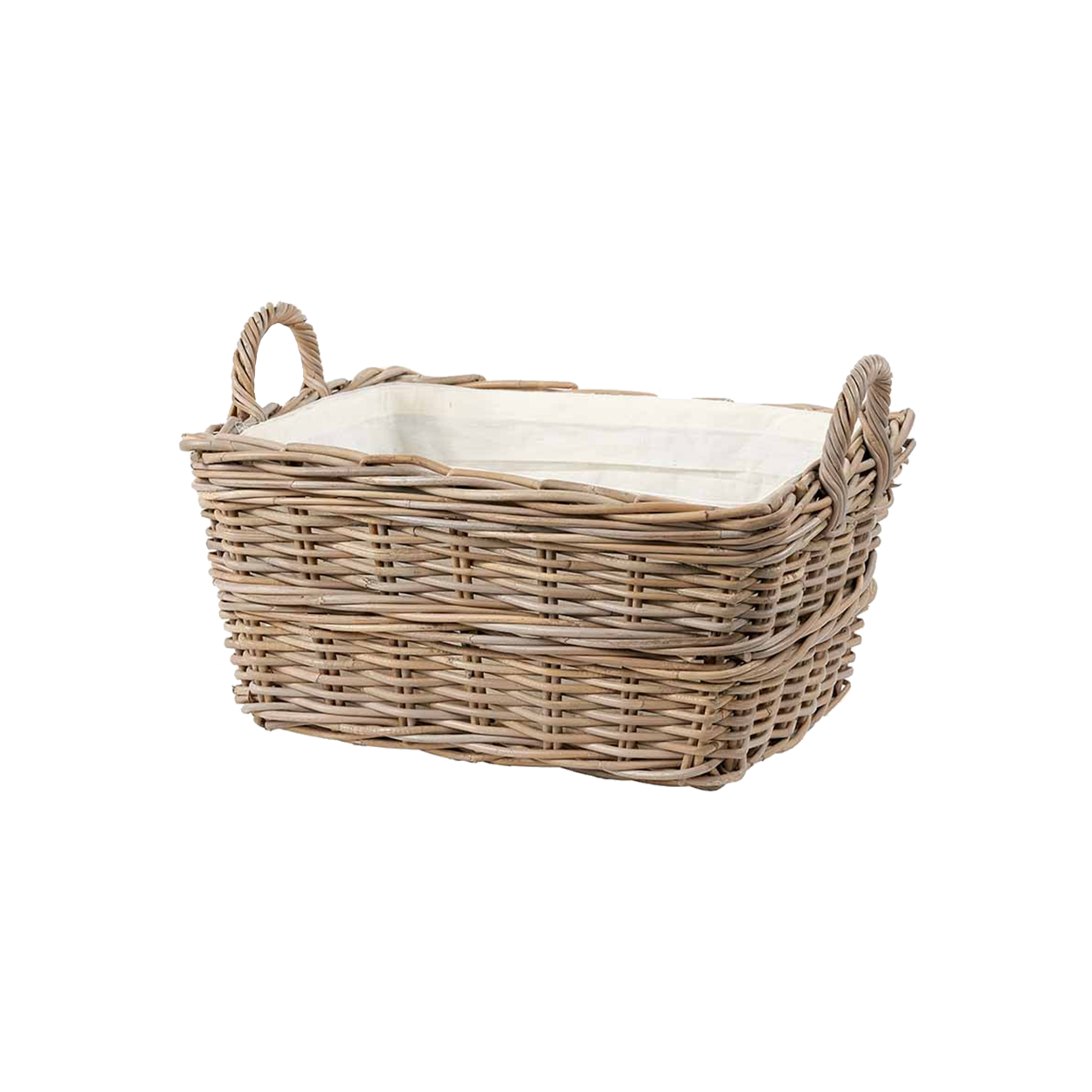 Grey Kubu Rectangular Basket