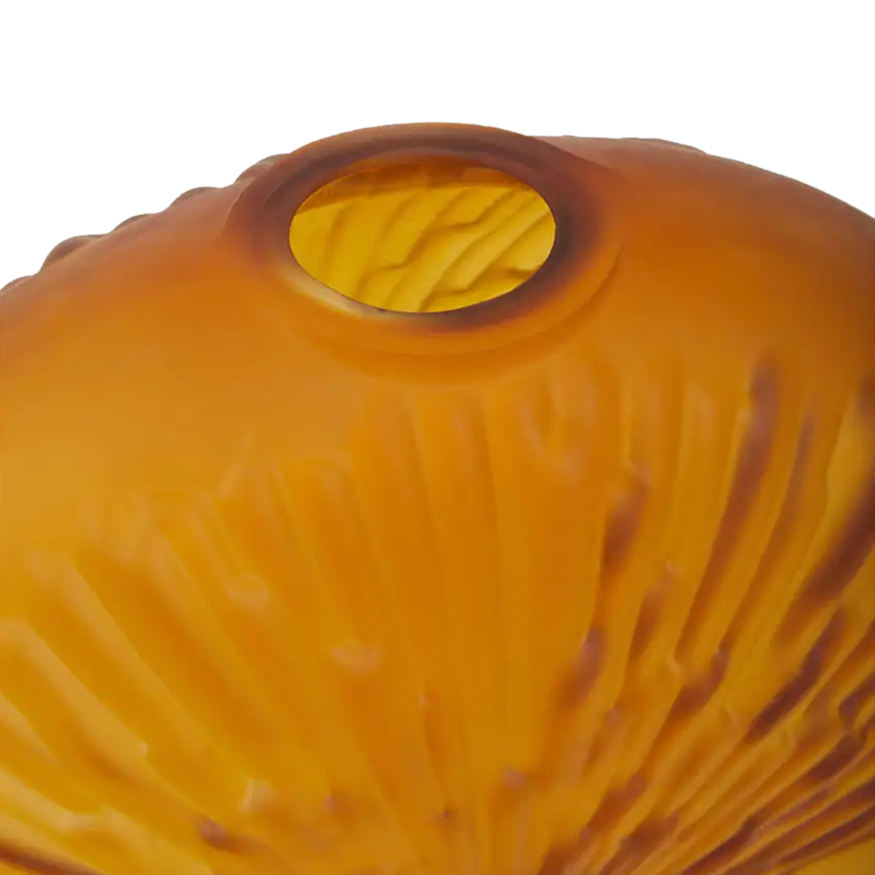 Hadia Glass Vase Amber