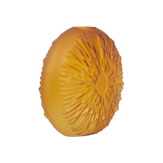 Hadia Glass Vase Amber