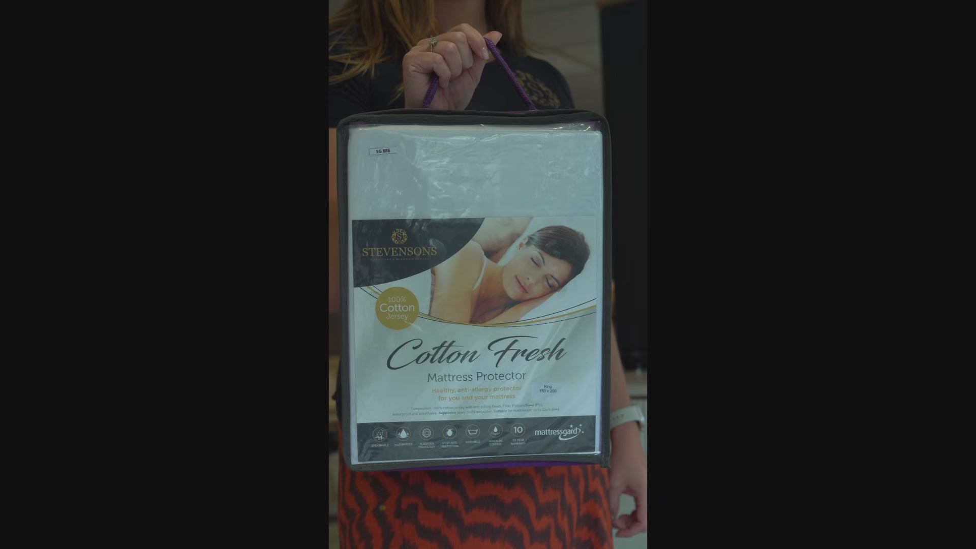 Load video: Mattress Protector Grand Quilted