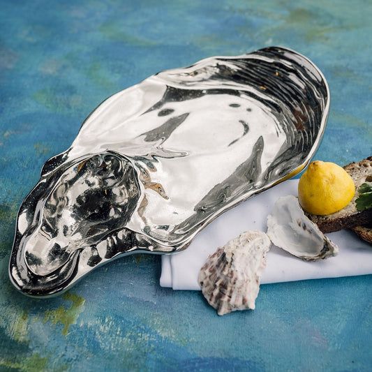 Oyster Shell Chip & Dip Platter Dish