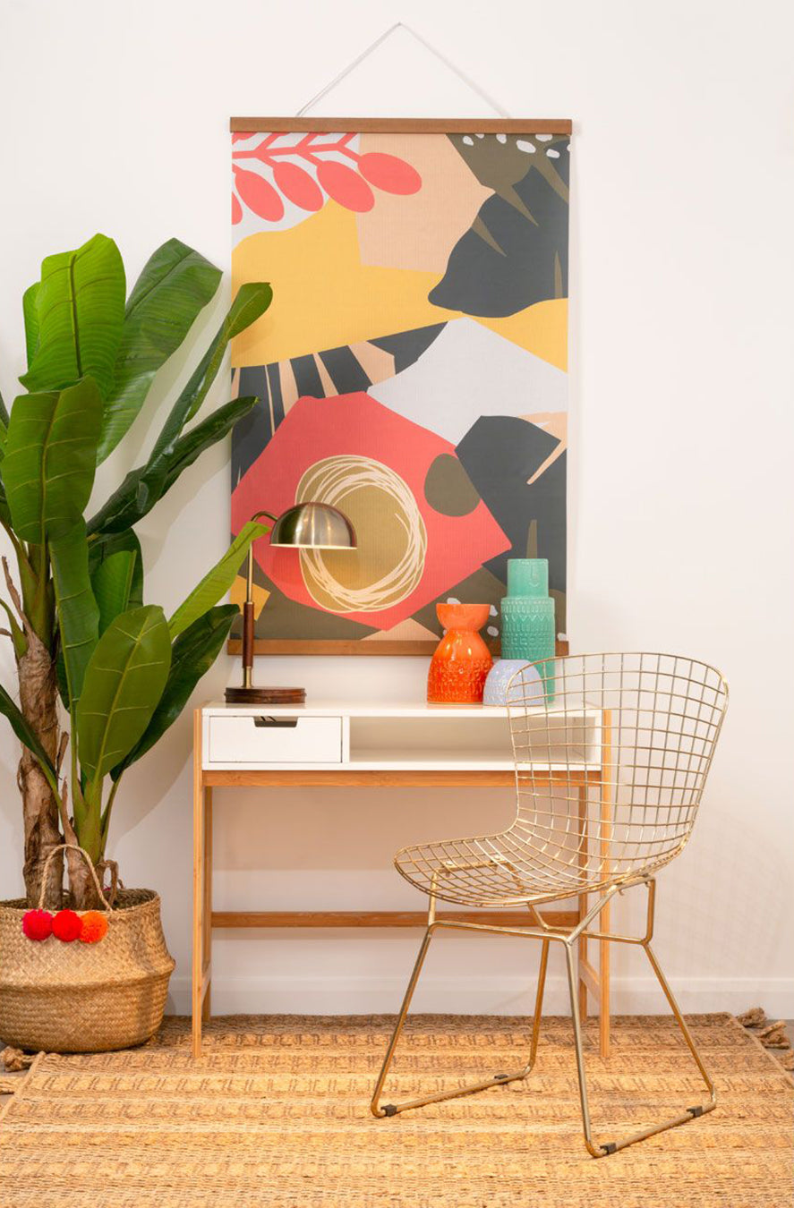 Seagrass Pom Pom Basket