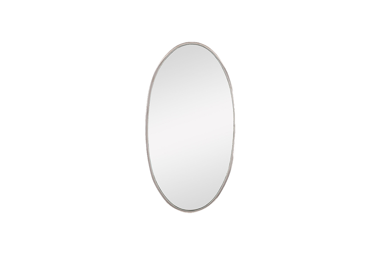 Chic Oval Silver Mirror