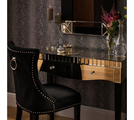 Black Velvet Dining Chair