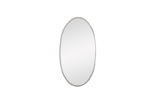 Chic Oval Silver Mirror