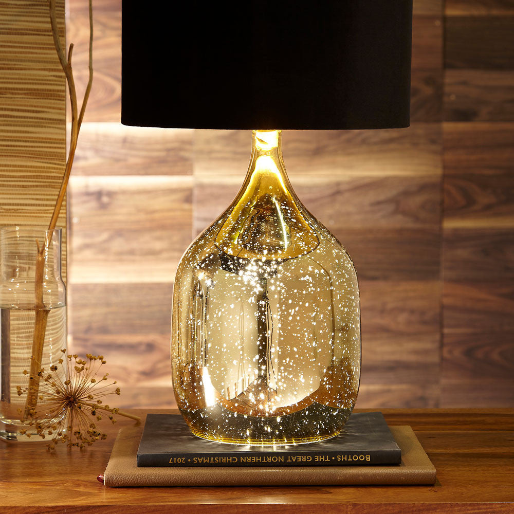 Glass Dual Light Table lamp