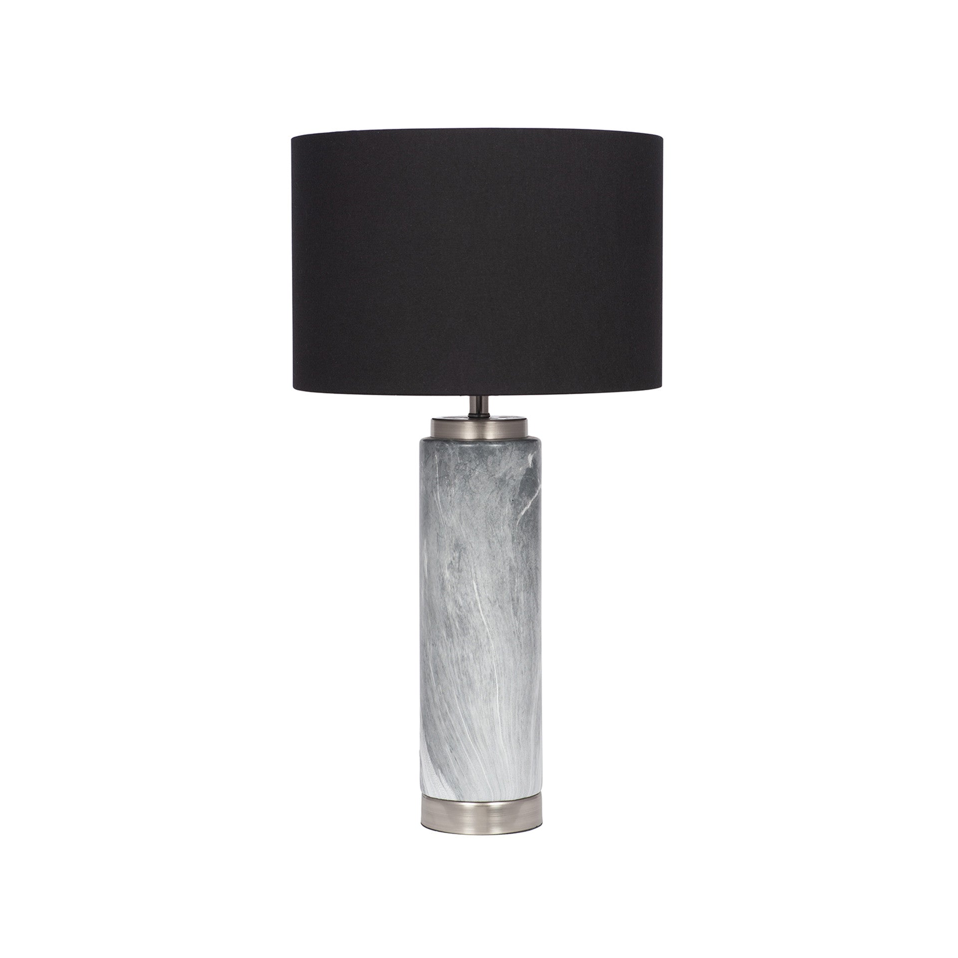 Grey Marble Effect Ceramic Table Lamp