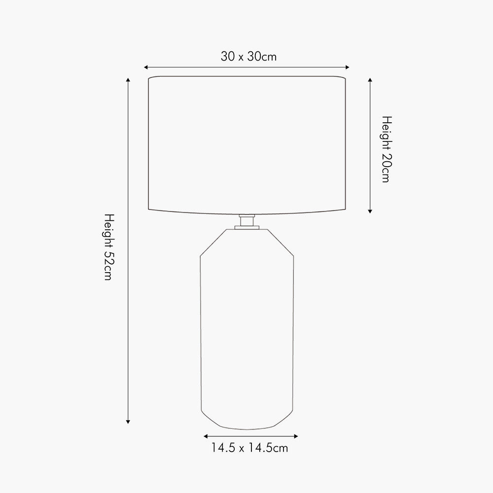 Vegabond Gold Ceramic Lamp & White Shade