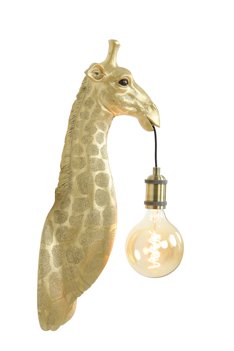 Gold Giraffe Wall Light