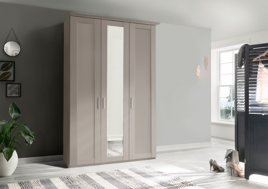 Oxford 3 Door Wardrobe Pebble Grey 150cm