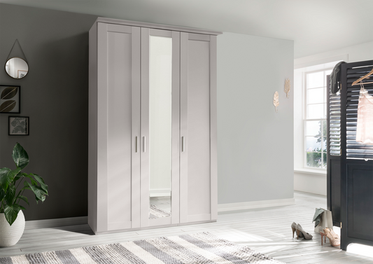 Oxford 3 Door Wardrobe White 150cm