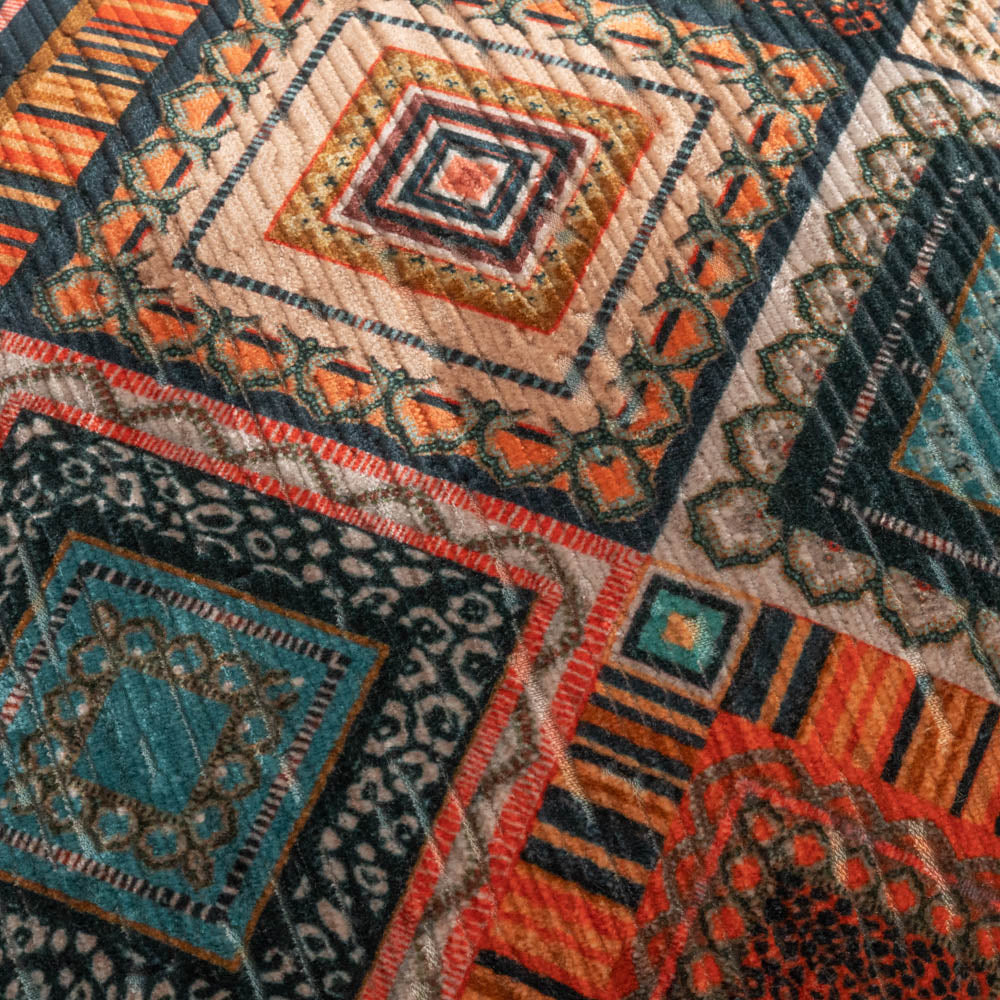 Rio Teal / Orange 43 x 43
