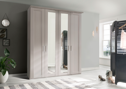 Oxford 4 Door Wardrobe Champagne 200cm