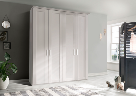 Oxford 4 Door Wardrobe White 200cm