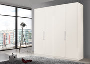Bermuda Hinged 4 Door Wardrobe Matte White 200cm