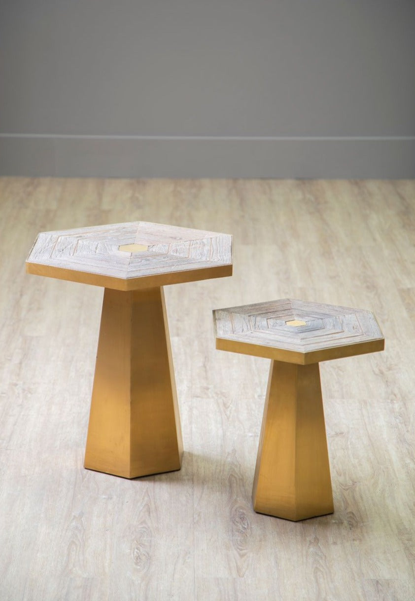 Titan Small Hexagon End Table