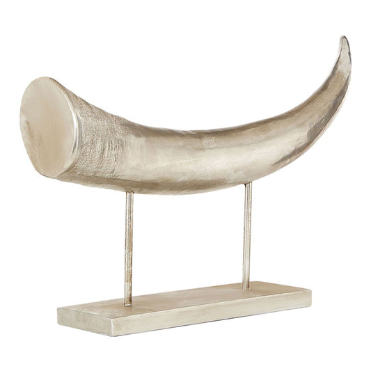 Boho Silver Horn Ornament