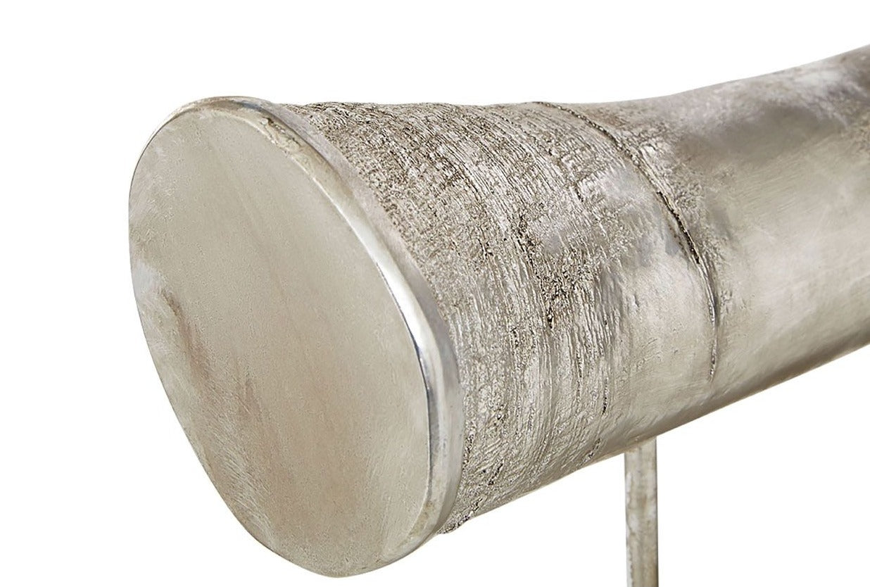 Boho Silver Horn Ornament