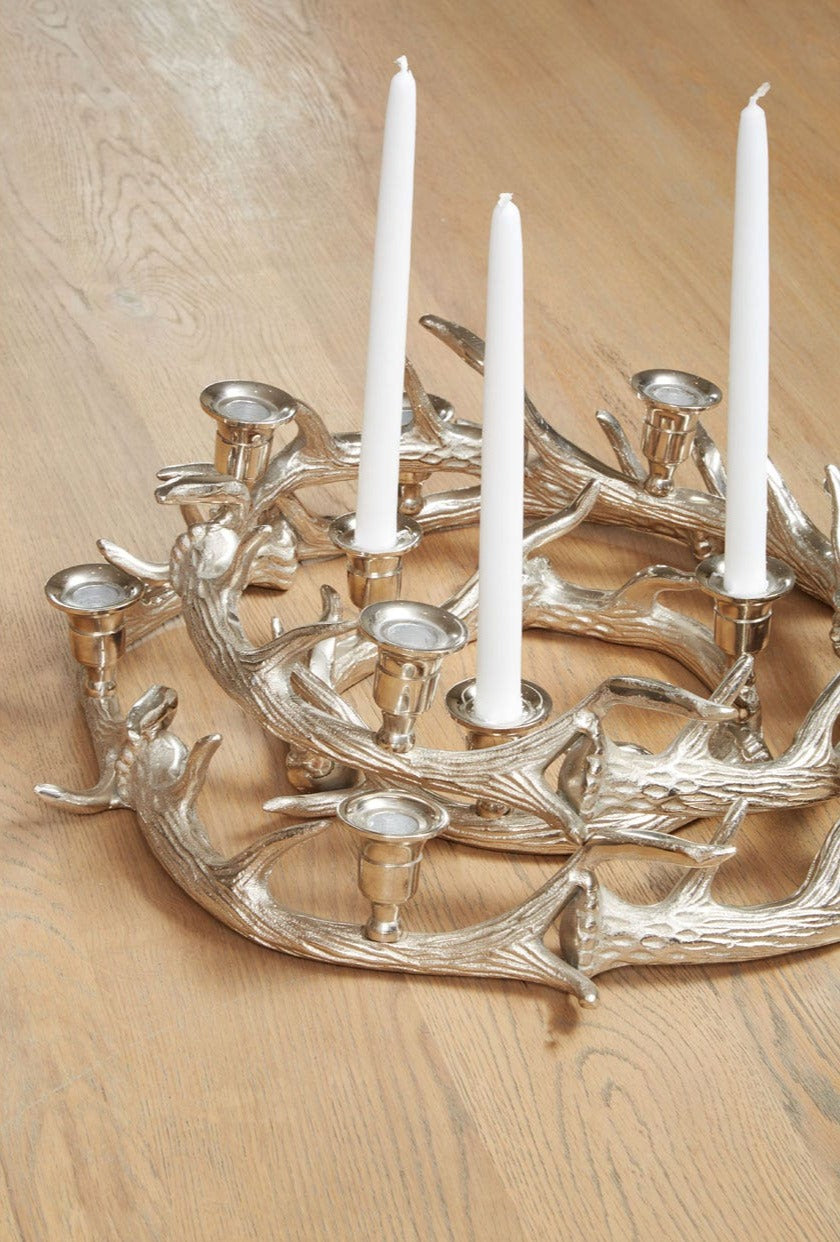 Antler Wreath 5 Candle Holder