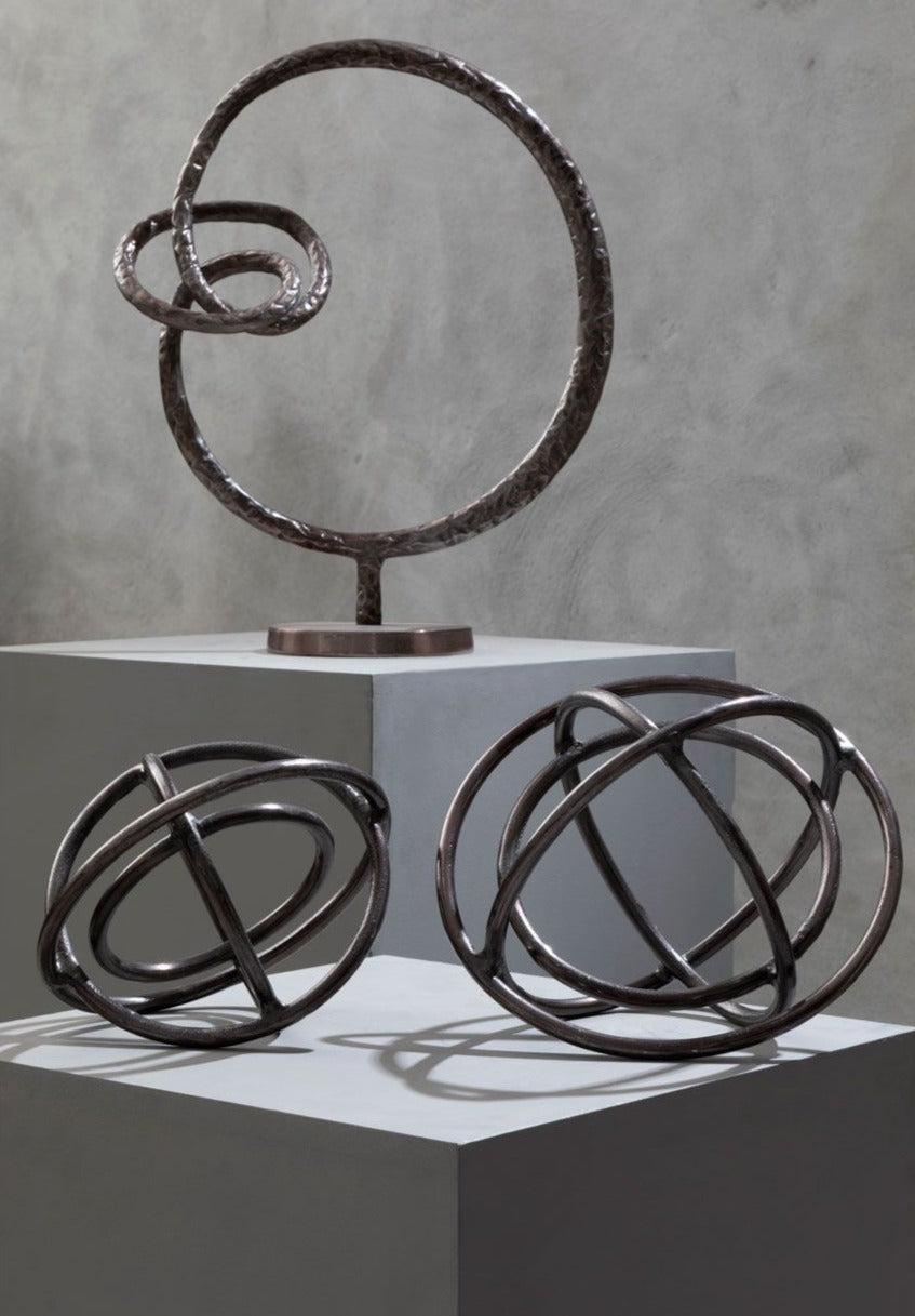 Round Bronze Sculpture