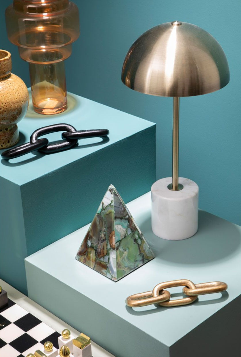 Bowerbird Obelisk Sculpture Green Agate