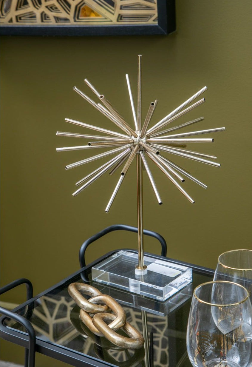 Milton Gold Metal Sculpture