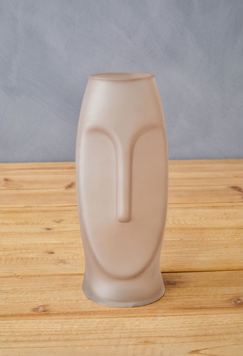 Grey Glass Vase Small